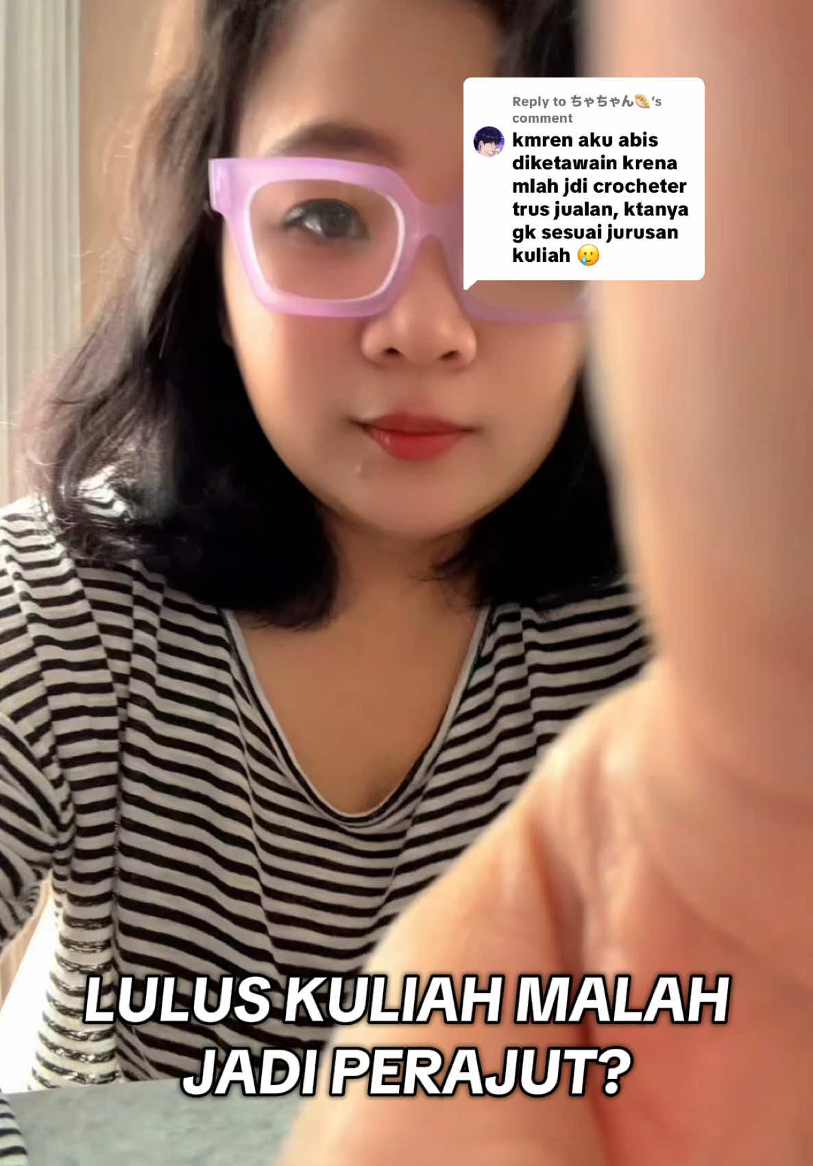 Replying to @ちゃちゃん🥟 Buat kamu para perajut yang merasa minder cuma karena profesimu nggak ‘sesuai’ teori ideal… ini saatnya ubah mindset!