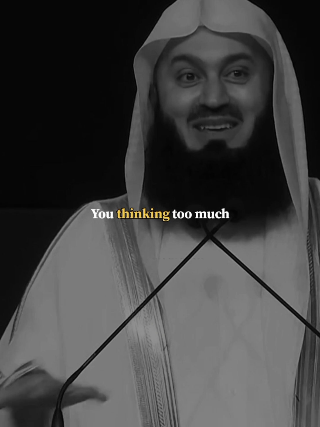 you thinking too much. #islamicvideo  #motivation  #islamictiktok  #motivationtiktok  #muftimenk  @Islamic Inspiration  @Account For Sale 