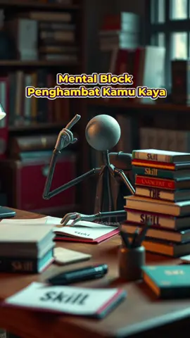Bukan skill yang bikin lo gagal. Tapi tembok di kepala lo sendiri. Mental block = penghalang cuan no.1.” #StickmanMotivasi #MentalBlock #MindsetUang #SelfSabotage #BangkitDenganAI #BelajarUang #GrowthMindset #AIIndonesia #MotivasiPria #ProduktifDigital #motivasistickman 