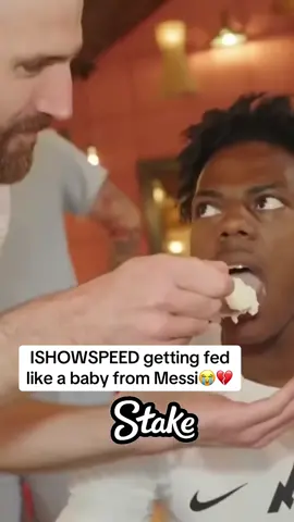 ISHOWSPEED getting fed like a baby from Messi😭💔 #Speed #ishowspeed #europe #speedclips #ishowspeedclips #kaicenat #irl #europetour #ishowspeedeuropetour - speed or ishowspeed irl stream in europe tour - ishowspeed in slovenia #slovenia #🇸🇮 