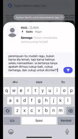 bukan ngga percaya tapi hati nya selalu ragu, apalagi yang punya trauma tentang itu, pasti akan selalu memastikan, dia bnr bnr dicintai atau tidak??#katakata #fyppppppppppppppppppppppp #beranda #fyp #fypage 