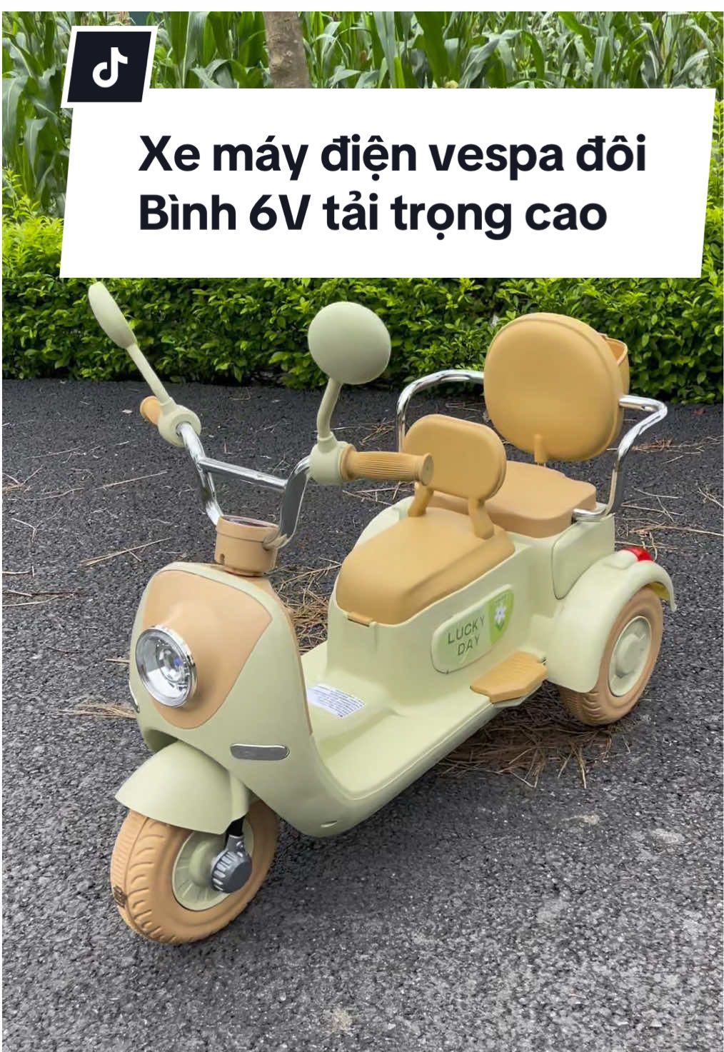 Xe máy điện vespa đôi bình 6V tải trọng cao sử dụng cho 2 bé kèm chế độ bảo hành có sạc pin đi kèm #xuhuongtiktok #xuhuong #viral #khosihoado #xedienchobe #xemaydienvespadoi #xemaydienchobe 