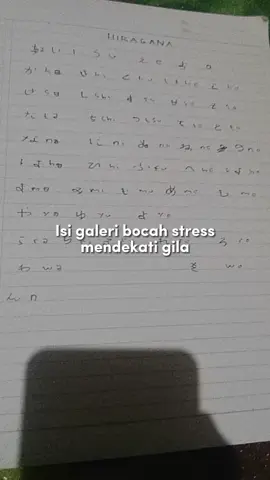 SEMANGAT belajar nya mengejar impian kerja ke jepang percaya proses #hiragana #jepangindonesia🇯🇵🇲🇨 #jepang🇯🇵 