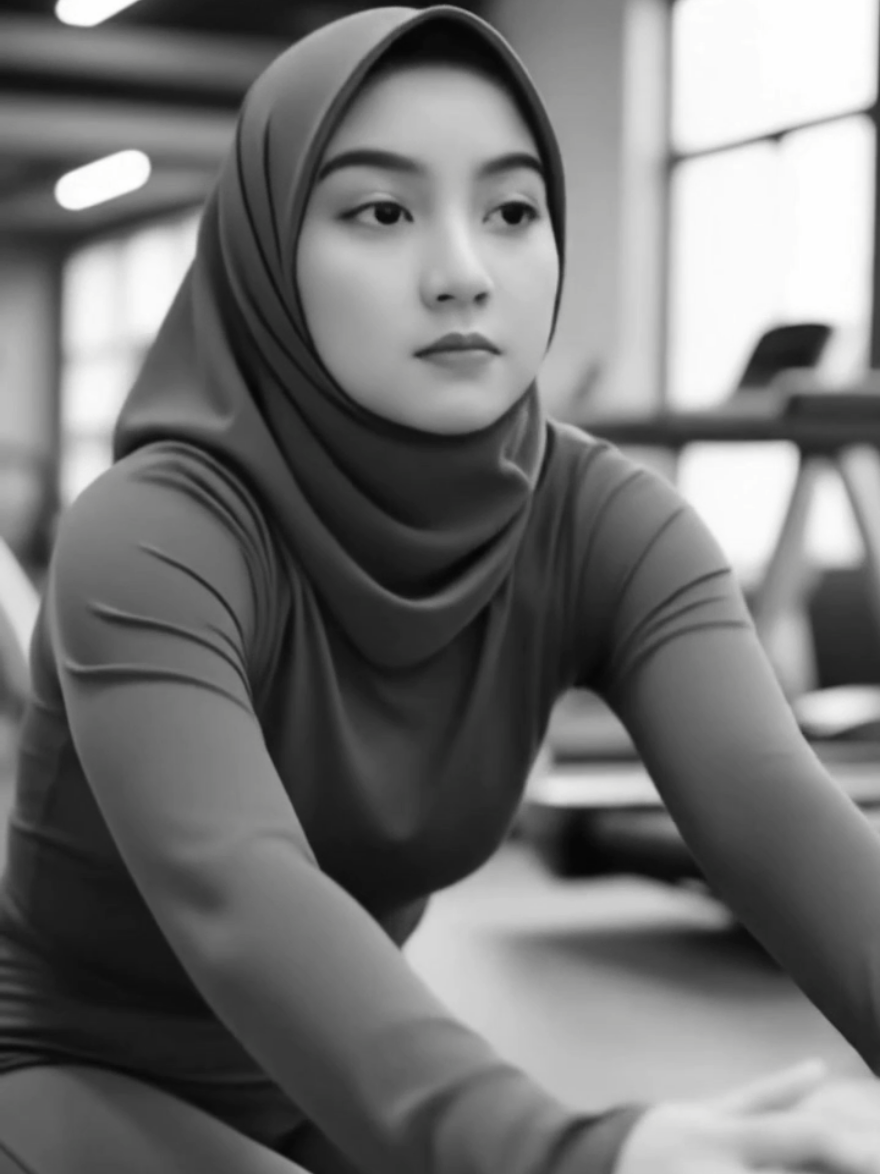 Stretching dulu ya BestIE #hijab #cantik #olahraga #follower 