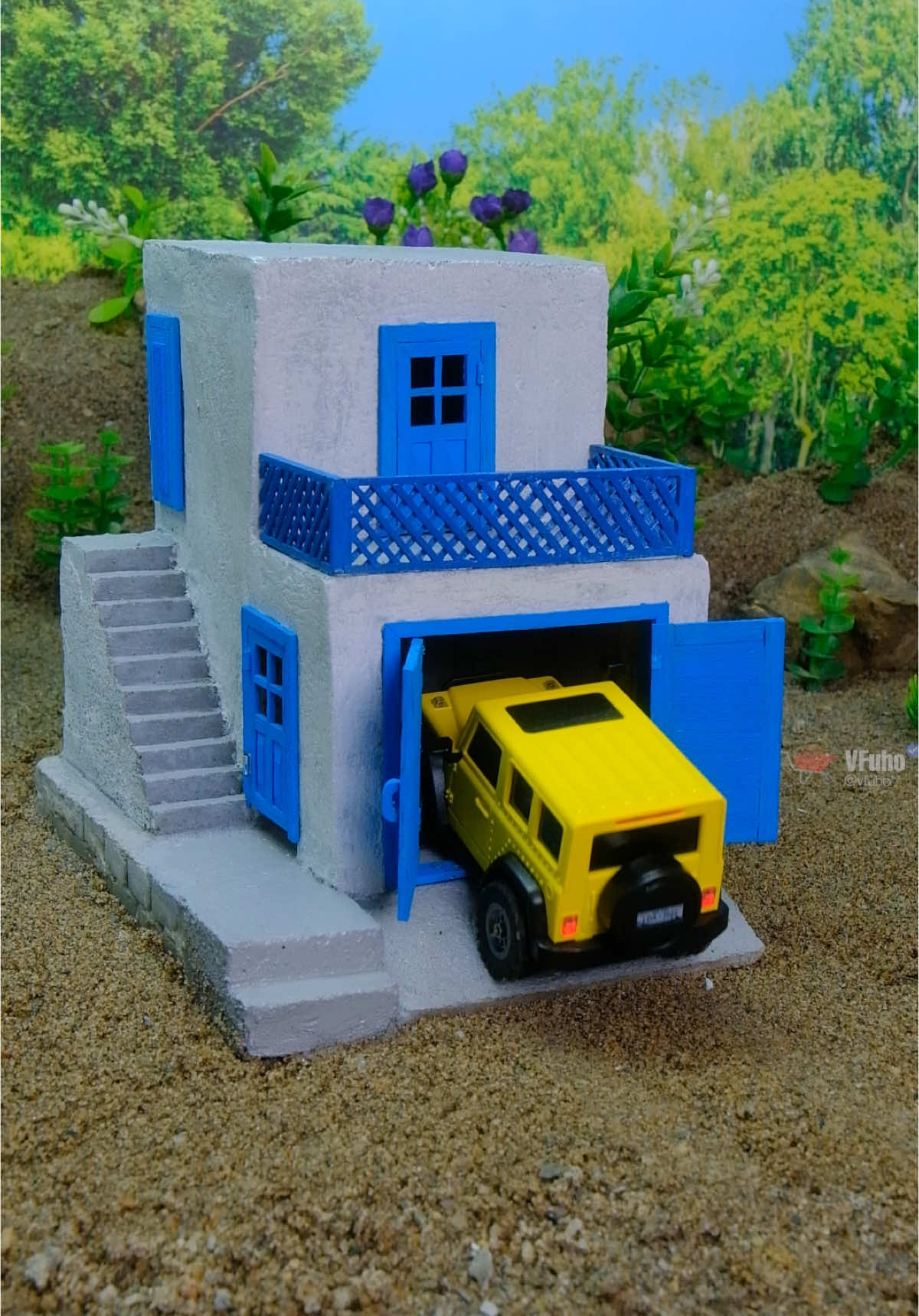 Can You Build a Two-Story House with Mini Bricks in Just 24 Hours?  #miniature #shorts #fyp 