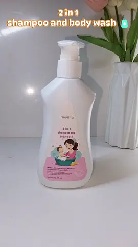 Tiny Bliss 2 in 1 baby shampoo body wash 300ml cleansing body for sensitive hair skin🎀 check my yellow basket 🧺👎 #babybodywash #tinybliss #2in1 