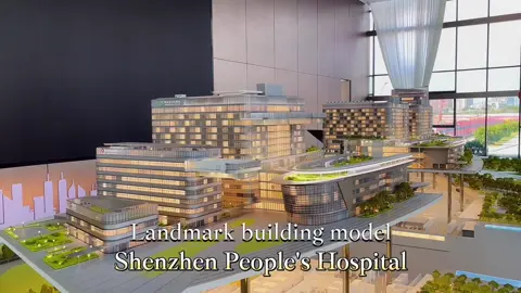 Landmark architectural models of People's Hospital in Shenzhen, China. We are the world's top model manufacturers.#scalemodel #architecturemodel #miniaturemodel #physicalmodel #artist #buildingmodel #architectural #architecturalmodels 