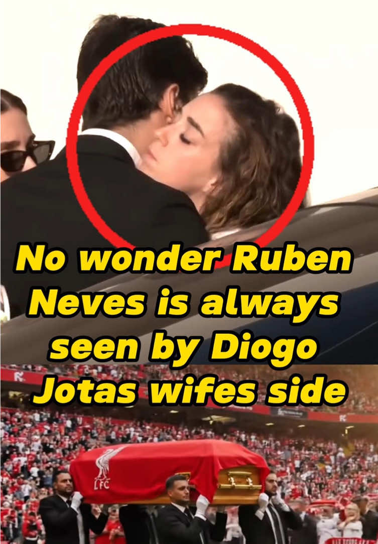 No wonder Ruben neves is always seen by Diogo jotas wifes side #fyp #foryou #diogojota #rubenneves 