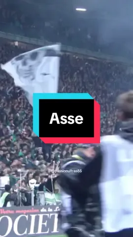 Le chaudron en feu pour la victoire du derby 2-1 #ultras #asse #magicfans #greenangels #mf91 #ga92 