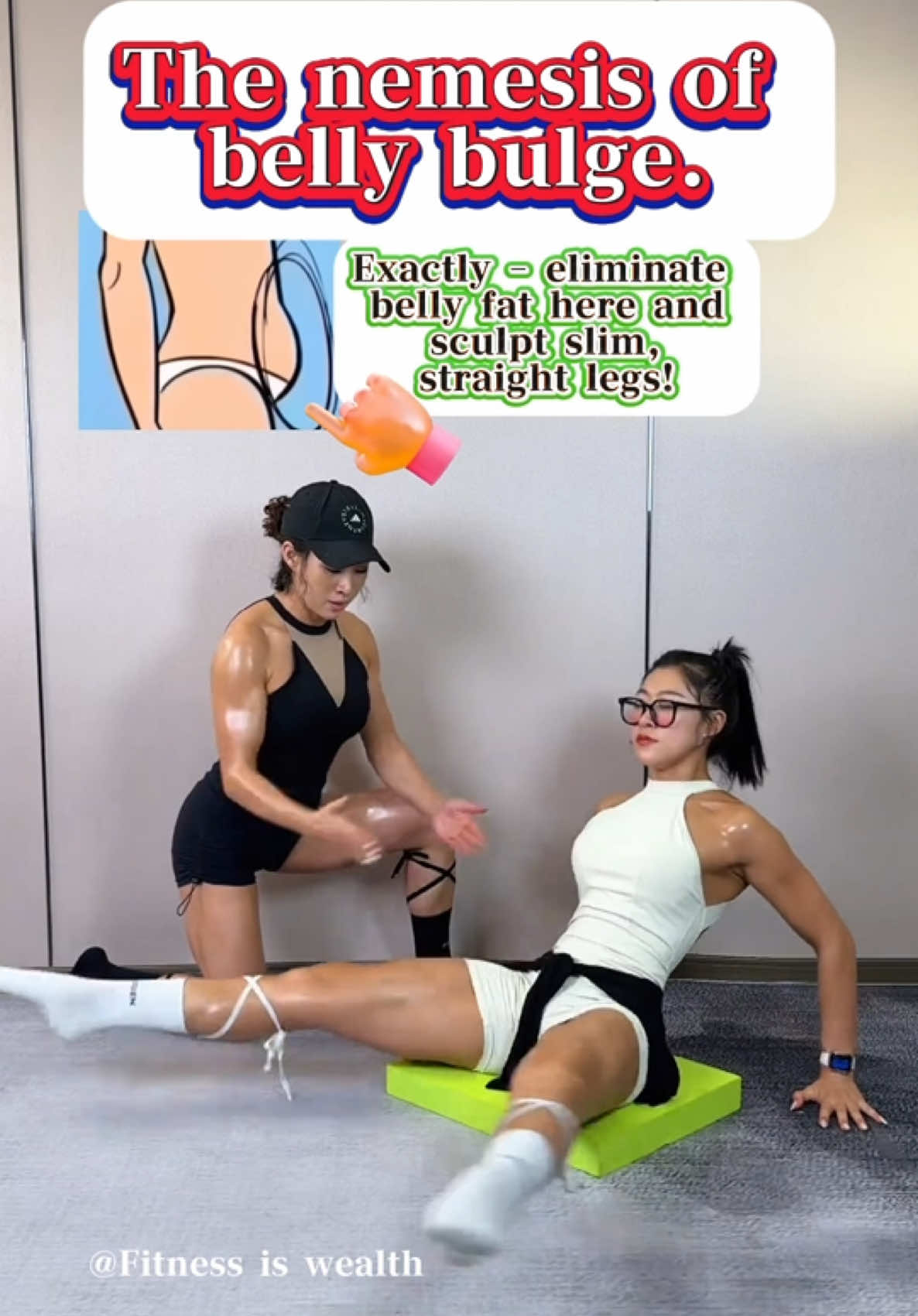 The nemesis of belly bulge.#Fitness #exercise #workout #abs 