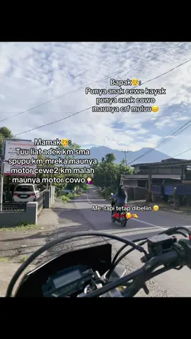tetap ngedukung hoby anaknya🫶🏻🥰#fyp #supermoto #crf150l #fyppppppppppppppppppppppp #crf #crfindonesia 