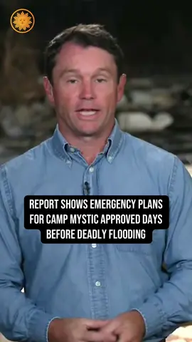 Just two days before the deadly floods swept through, camp inspectors signed off on Camp Mystic's emergency plan, a new report released by the Texas Department of State Health Services shows. Five children and one counselor remain missing. Meanwhile, during a press conference on Tuesday, local officials did not answer questions about who is responsible for monitoring weather and sending out alerts to residents, saying they were focused on finding those who were still missing. #texas #flood 