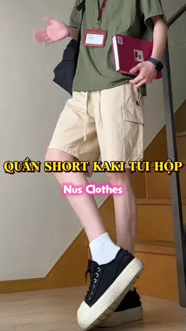 Quần short kaki túi hộp vải mềm mịn form lửng #tiktok #viral #trending #xh #fyp #foryou #quanshortnam #quanshort 