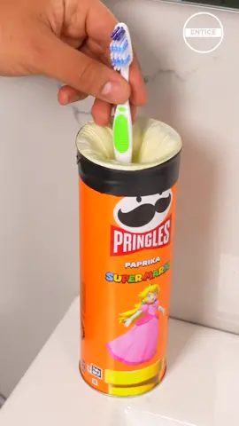 Easy toothbrush holder #toothbrush #easy #trick 
