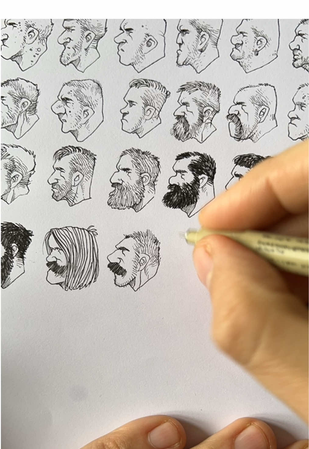Character design rapsody! #drawingfaces ##drawingfacesketch #art #timelapseart 