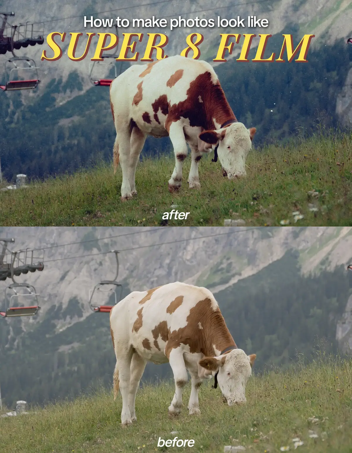How to make your photos look like SUPER 8 FILM 🎞️ App: Lightroom Mobile (Free) Effects: Photoshop . . (This preset is intended to be used as a guideline to your edit, results may differ)  . . #photoediting #lightroompreset #lightroomtutorial #viral #fyp #template #vintage #aesthetic #cinematic #colorgrading #photography #super8film #vintageaesthetic #analogphotography 