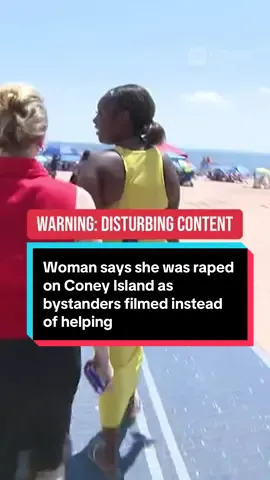 A woman has come forward alleging she was raped on Coney Island over the 4th of July weekend, and that onlookers recorded the attack instead of intervening. Melasia Harris, who chose to publicly share her identity, said the assault happened around 3 a.m. Saturday near Stillwell Avenue after she missed the fireworks and went for a walk on the beach. Harris said the man first assaulted her on the beach, and later raped her on a nearby street. She described being terrified and unable to fight back. Harris said there were witnesses to both attacks and she is asking them to come forward. Law enforcement confirmed a report of rape was filed, and Harris is now working with the NYPD’s Special Victims Unit. #newyork #coneyisland #news 