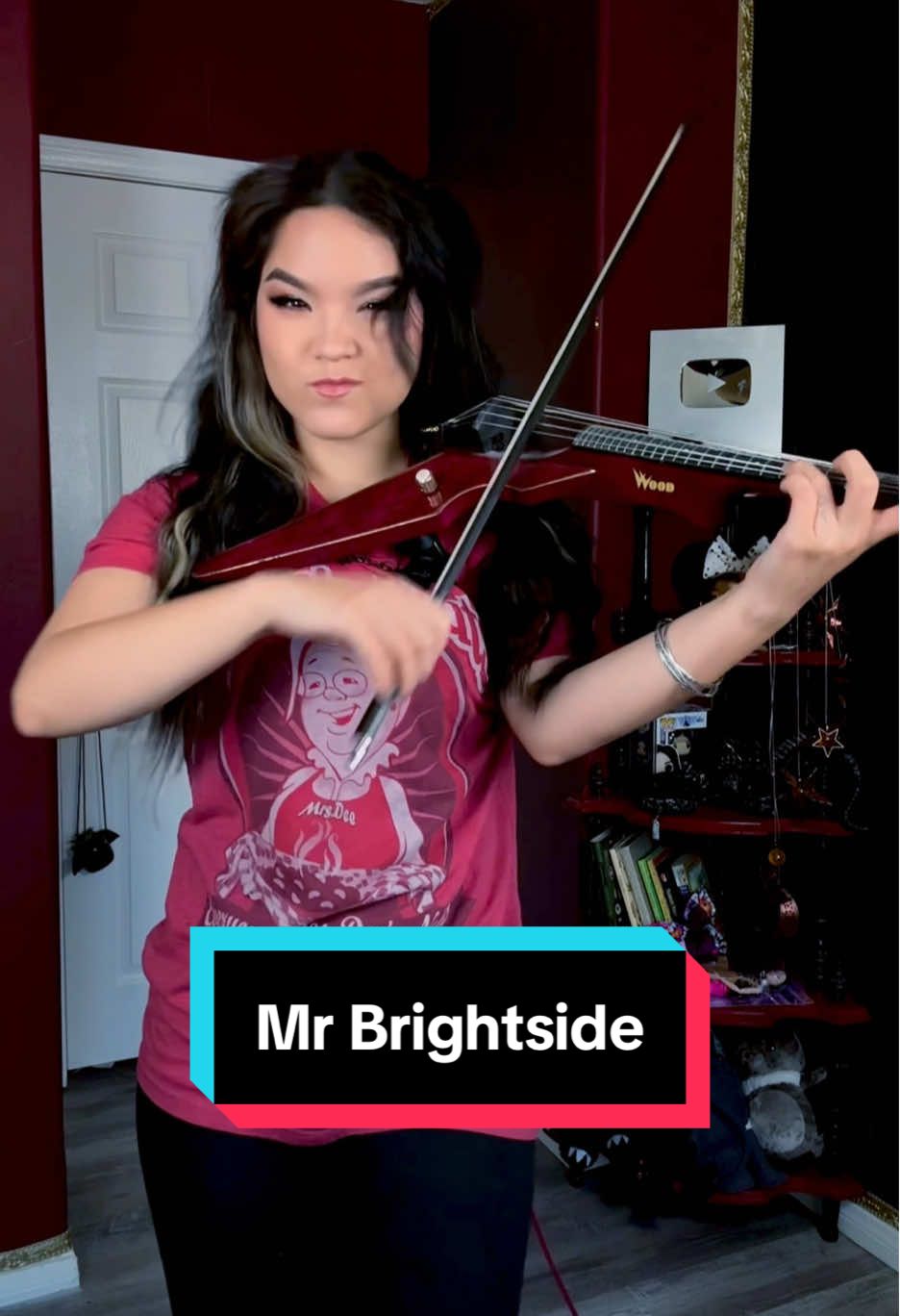 Mr. Brightside goes ELECTRIC VIOLIN Song: Mr Brightside by @The Killers  Performed on electric violin by Mia Asano #violin #violinist #electricviolin #electricviolinist #miaasano #music #musician #rock #metal #shred #alternative #altrock #thekillers #clapback #mrbrightside