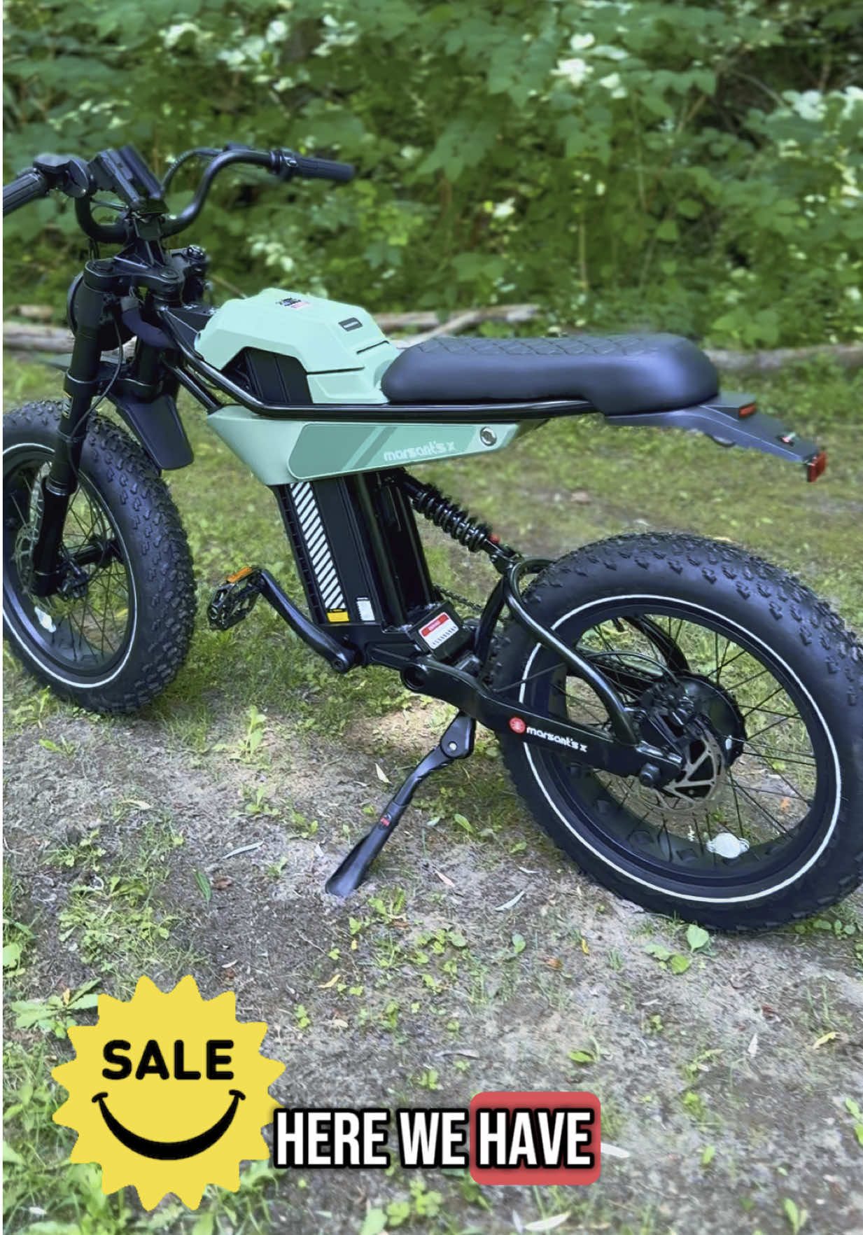 E-bike sale! $500 coupon towards the ant 5 and ant 6 bikes! Limited time so act fast to claim that coupon by clicking on the bike in our shop or the link below. Fat tires, twist throttle. Super fun bike!  #ebike #bikelife #electricbike #marsantsant5 #ant6 #tiktokfinds #bestbike2025 