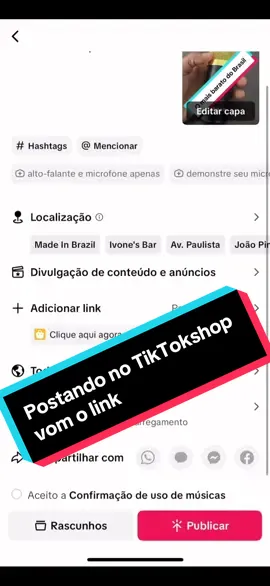 Como gravar vídeo e postar no TikTok shop #tiktokshop 