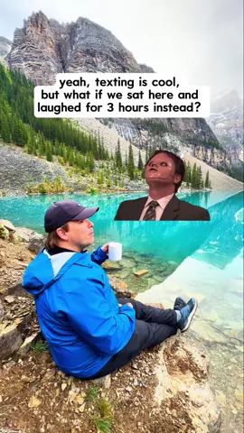 ✈️ Share with someone who always makes you laugh endlessly 😂 Who remembers this clip from the office? Lol it has us cracking up all the time.  Just in a silly goofy mood 😂 💜Follow @KatieOSheaAway for all the specific details you need to plan your dream trips! 📍Moraine Lake – Banff National Park, Alberta  This lake doesn’t look real, but it’s even more breathtaking in person. Nestled in the Valley of the Ten Peaks, Moraine Lake is the definition of a bucket list view 🩵 It’s a glacier-fed lake famous for its unreal turquoise color — caused by rock flour suspended in the water from nearby glaciers. The peaks rise dramatically above the shoreline, creating one of the most iconic and photographed landscapes in the world. Whether you're visiting at sunrise when the light illuminates the mountain peaks or mid-day when the color of the lake is at its brightest, Moraine Lake is pure magic. 🗺️ How to visit:  ✔️ You can’t drive yourself anymore — book a shuttle via Parks Canada or a private shuttle (let us know if you need any recommendations!) ✔️ Book your shuttle early — sunrise spots sell out! ✔️ Bring layers — it’s cold in the morning, even in summer ✔️ Short trails like Rockpile Trail offer the classic postcard view you see in this video!  🚣‍♀️ Optional: Canoe rentals available mid-morning ($145–165 CAD/hour) — arrive early if you want to canoe on the lake! 💌 SHARE this with someone who would plan an entire trip just to see this view!  💬 Comment “SHOP” to shop our favorite hiking gear!  Is Banff on your bucket list? 🧐 💜Follow @KatieOSheaAway to turn your bucket list into reality! #morainelake #banffnationalpark #canadianrockies #bucketlisttravel   #adventurecouple #hikingcanada #banff 