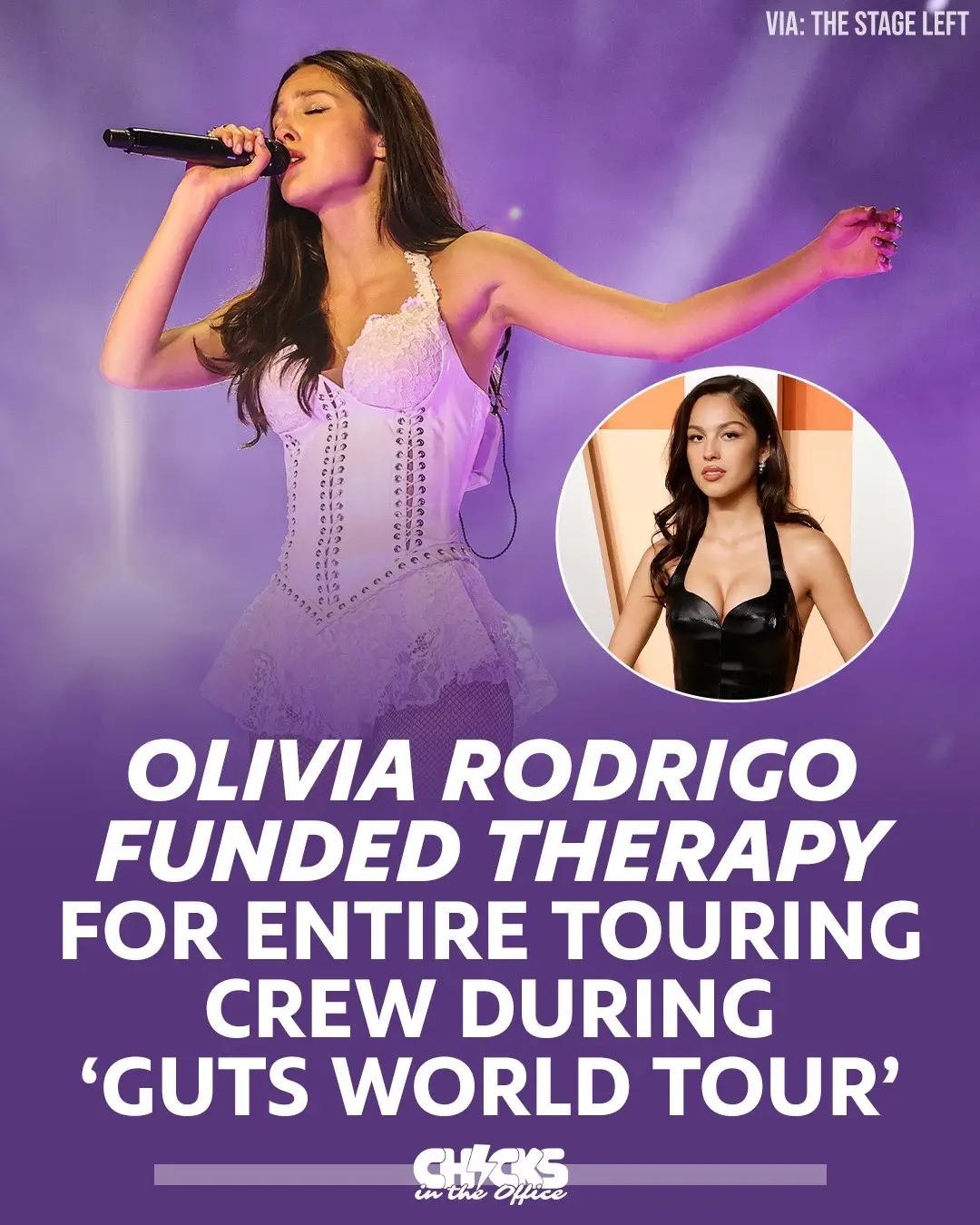Olivia Rodrigo wants her crew to be happier 🥹👏🏻