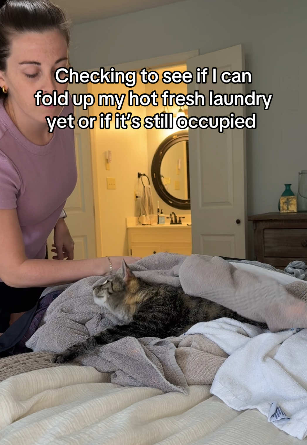 I’ll wait #cats #catmomlife #funnycats #catownerslife #cattok 
