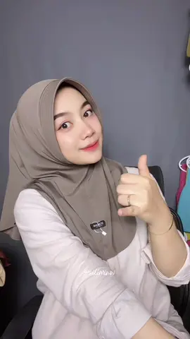 warna taupe💗 #bergo #bergohamidah #bergohijab #bergojersey 