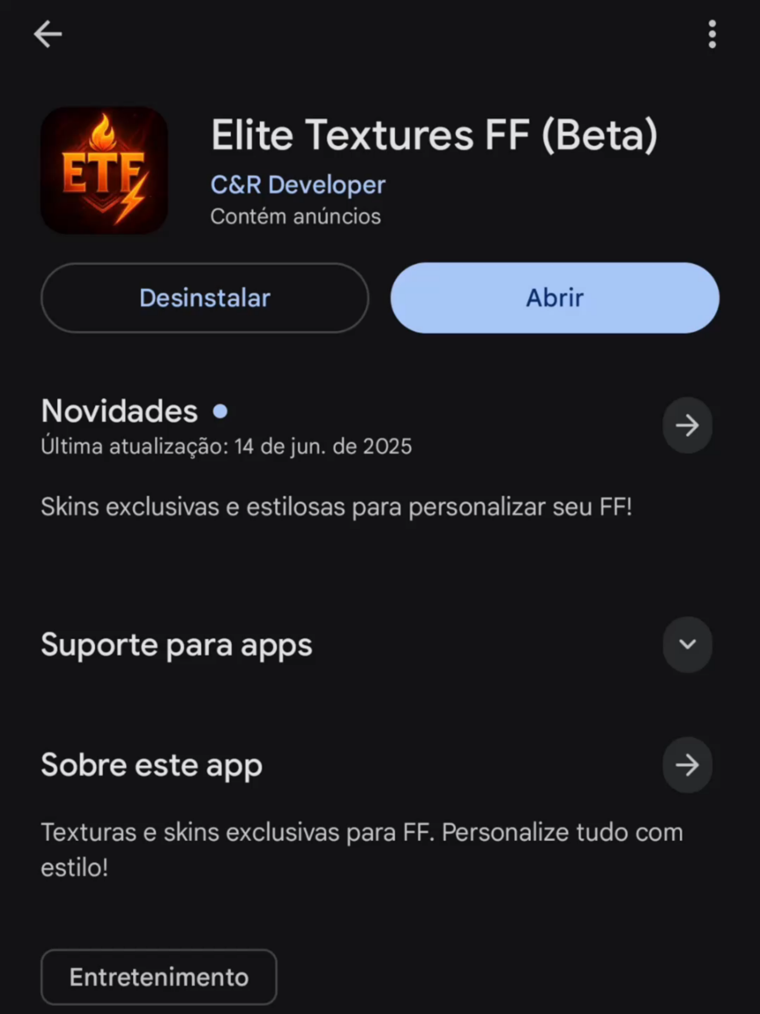 NOVO APLICATIVO COM TEXTURAS DE FREE FIRE PARA BAIXAR!!! #freefire #freefire_lover #texturasfreefire #skinsfreefire