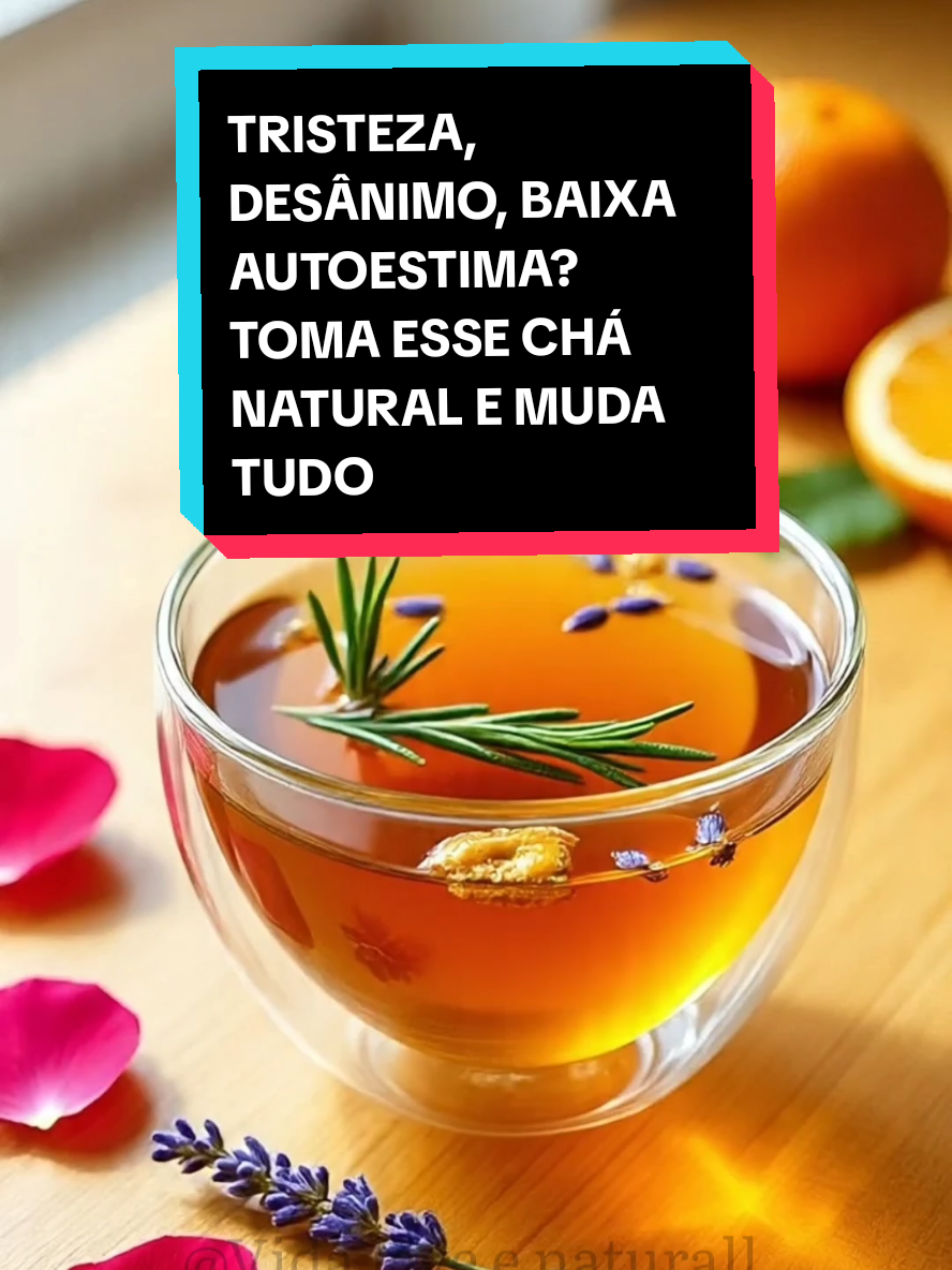 🍵 RECEITA PODEROSA PARA LEVANTAR A AUTOESTIMA E A ENERGIA EMOCIONAL: ✅ Chá de Ânimo e Clareza — Viva Leve e Natural Ingredientes: 🌿 1 colher (sopa) de alecrim (estimulante natural, melhora o humor e a concentração). 🍊 1 colher (chá) de casca de laranja seca (relaxante suave, levanta o ânimo e traz leveza). 🌱 1 colher (chá) de erva-doce (suaviza a tensão, melhora o bem-estar emocional). 💜 1 pitada de lavanda seca ou 2 gotinhas de óleo essencial comestível (calma e harmonia). 🍯 1 colher (chá) de mel (opcional – adoça e aquece o coração). 💧 300ml de água quente (quase fervendo). Modo de preparo: 1️⃣ Aqueça a água até quase ferver. 2️⃣ Adicione o alecrim, a casca de laranja, a erva-doce e a lavanda. 3️⃣ Tampe e deixe em infusão por 8 a 10 minutos. 4️⃣ Coe, adicione o mel se desejar, e tome ainda morno, 1x por dia, ao acordar ou antes de dormir. 💡 Dica bônus: Esse chá é ideal pra quem acorda sem energia, se sente desmotivado, sem autoestima ou com pensamentos pesados. Ele atua no sistema nervoso, ajuda a acalmar, clarear a mente e aumentar a sensação de valorização e força interior. #CháParaAutoestima #VidaLeveeNatural