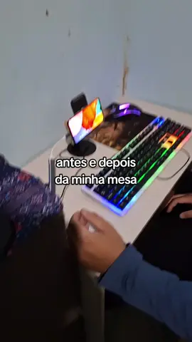Antes e depois da minha mesa gamer #mesagamer  #mobilador #ggmousepro #ranqueada  #freefire #free_fire #freefire #garenafreefire #freefirebgid #freefire_lover #ffypシ #fyp #viral #explorer #foryou #freefirebrasil 