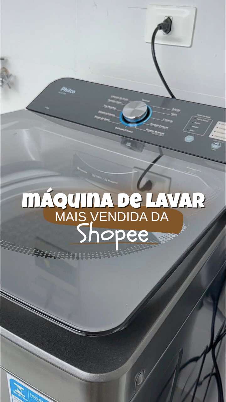 Comente “eu quero” para receber o link da máquina de lavar mais vendida da shopee ✨ . . . . . #maquina #shopee #casa 