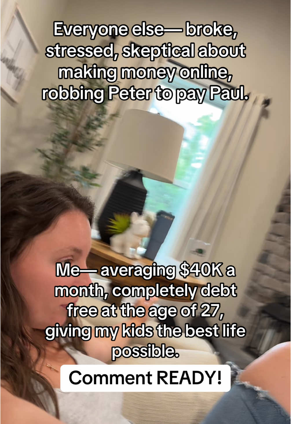 If you’re in the trenches feeling like there’s no way out— I see you. I was you. I was scared, skeptical, nervous about starting digital marketing but I knew my kids deserved MORE and I was tired of struggling.  Now? I found a way to average $40,000 a month all from my phone and I show other mamas how to do the same. Comment READY!💗 #digitalmarketingforbeginners #onlineincome #sidehustleformoms #workingmoms #workfromhomejobs #sahmsoftiktok #bluecollarwife 