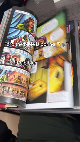 If you have trouble staying focused then this is a great way to read it and be entertained #theactionbible #comicbooks #dealsforyoudays 