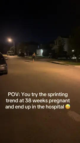 I do not advise 😅 I didn’t trip, but pregnancy is wild and for whatever reason my legs decided to give out and became jello. Mind you I’ve been active all pregnancy! Baby is okay and still hasn’t made his entrance yet. . . . . #38weekspregnant #inducinglabor #sprinting #pregnanttok #pregnancy 