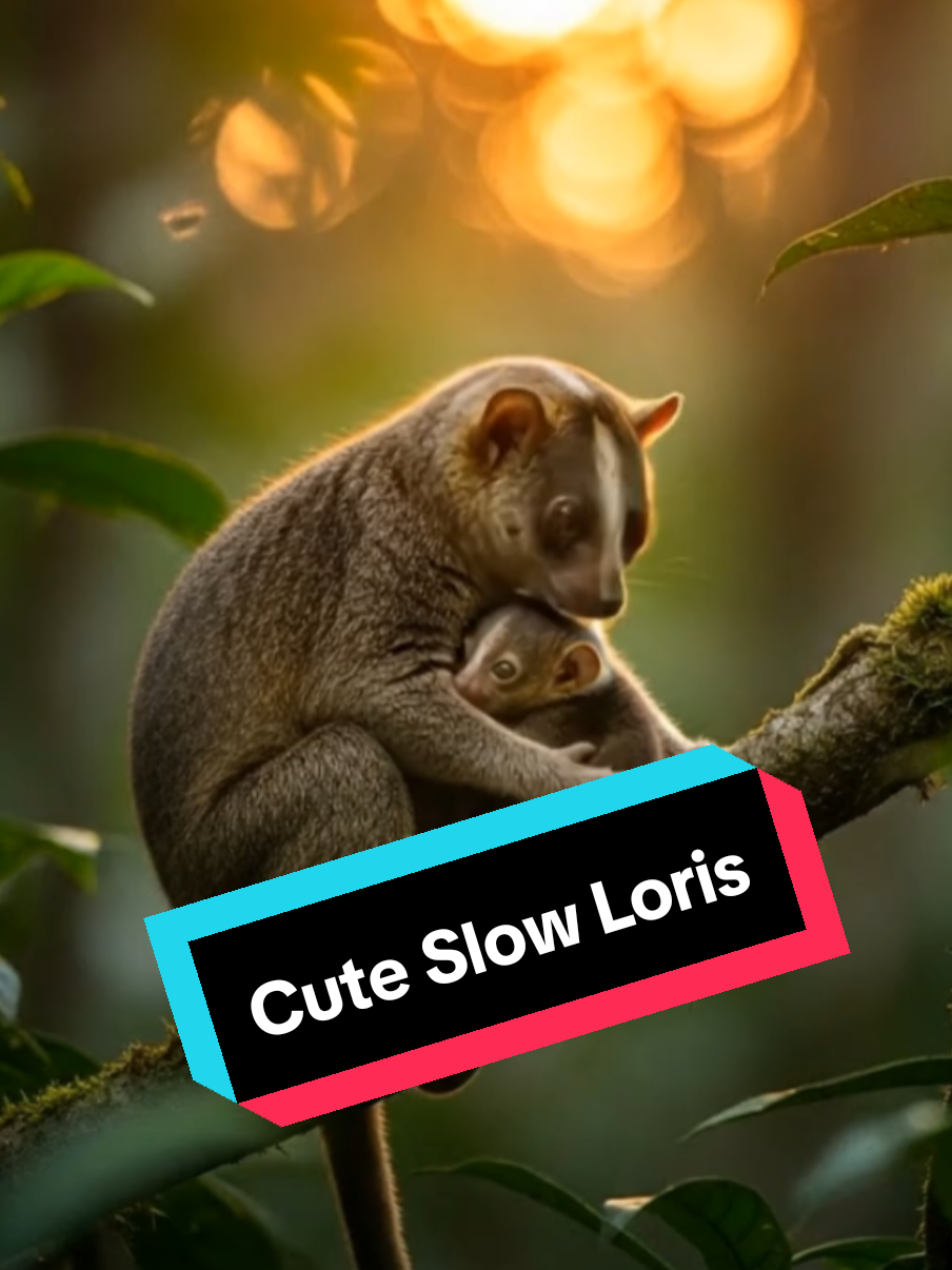 This slow Loris is definitely not AI. #ai #fyppppppppppppppppppppppp #cuteanimals 