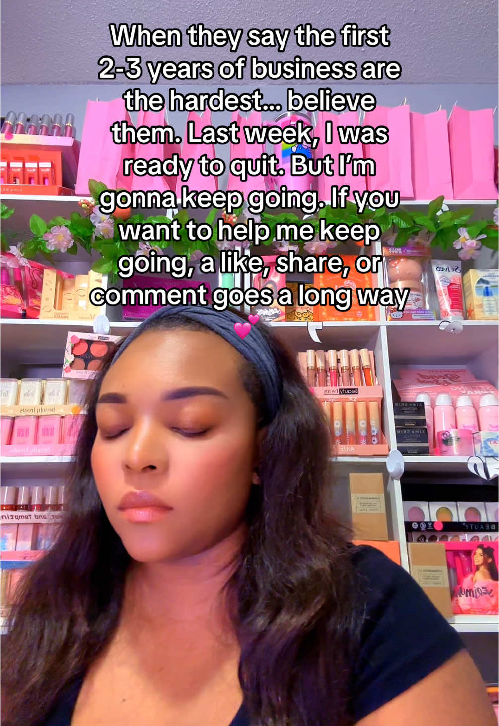 Last week I almost gave up on my business. The struggle is real in year 2… Every like, share, and kind word helps more than you know. 💛 #SmallBusinessJourney #EntrepreneurLife #SupportSmallBusiness