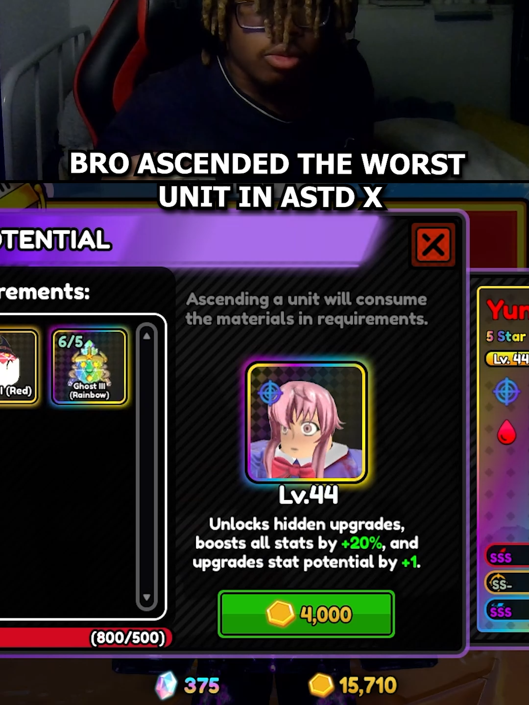 WHERES THE YUNO BUFF AT DEVS ⁉️🤬#astd #towerdefence #yunogasai