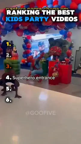 Ranking the Best KIDS PARTY Videos  #ranking #funny #funniest #fyp #foryoupage #viral #spiderman 