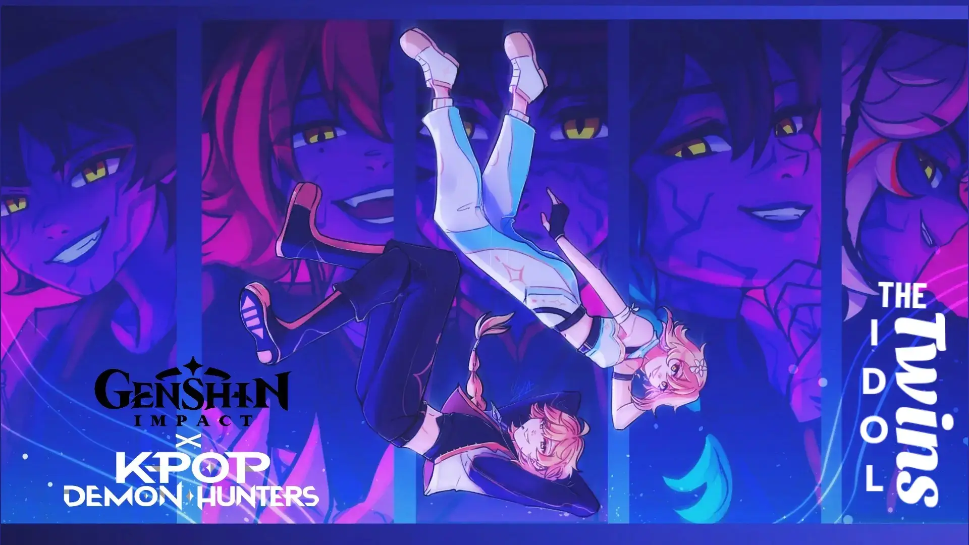 Los Idol Twins || Un crossover donde Lumine y Aether son los Cazadores y los Anemo Boys son los Demons 🤣✨️ || #GenshinImpact × #KPOPDEMONHUNTERS AU  Más info acá👇✨️ Sé que muchos me dijeron que incluyera a Mira como Paimon o Dainslef XDDDD, pero en lo personal que sólo sean los dos gemelos se me hace mucho mejor (no me odien, AMO a Mira jajaja). En fin, en este AU los Saja Boys son los Anemo Boys (Xiao, Wanderer, Kazuha, Venti y Heizou) Obvio, Xiao es Jinu y Aether es Rumi (AMANTE del Xiaother  desde siempre XDD) 🤧💖 Haré unos cuantos dibujos más de este tipo y los iré subiendo cuando los termine jaksnjs - #原神 #lumine #Aether #HUNTRIX #Xiao #Heizou #Kazuha #Venti #Wanderer #sajaboys #anemoboys  #fanart #au #fyp #fypシ゚ 