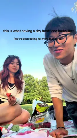 we’ve been dating for more than a year and he still gets nervous ☺️😂 #boyfriend #couplegoals #couple #shyboyfriend #fyp 