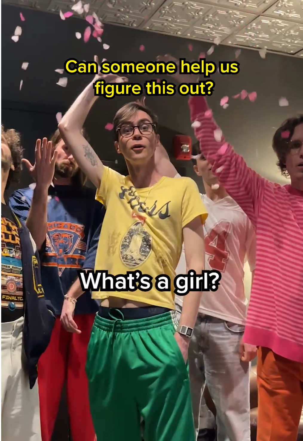 The question that has left historians at a loss for eons 🤔 #goodkidband #fromthestart #whatsagirl #indieband #laufey #cover #confetti #laufeycover 