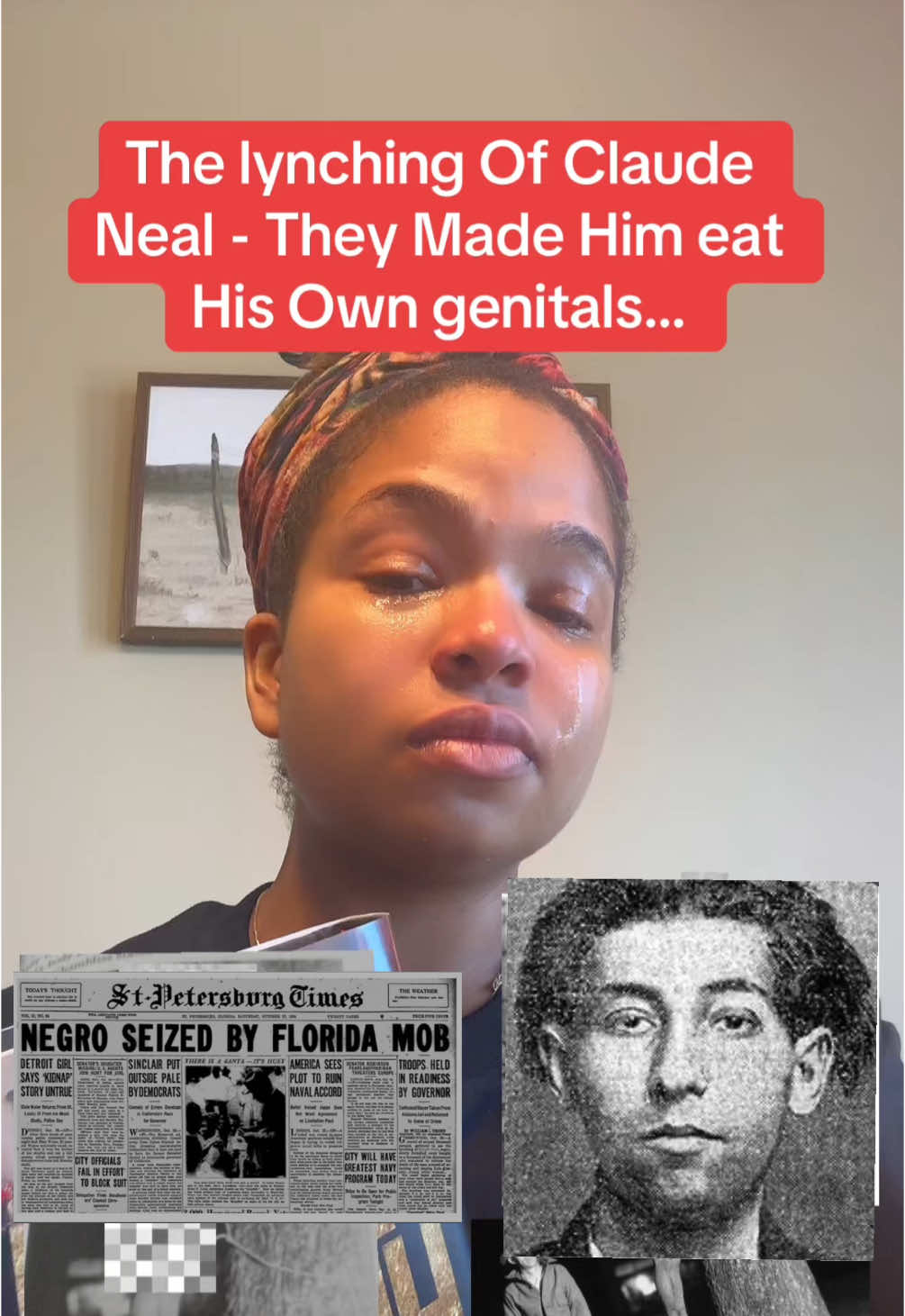 Had to repost cuz TikTok is being weird #ClaudeNeal #SayHisName #BlackHistory #BlackAFHistory #BookTok #blackbooktok #bookrecs #Florida #blackhistorytiktok 