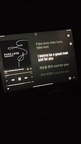 [BTS ~ Fake Love]🖤 #bts #kpopfyp #music #btsarmy #fyp #lyrics #army #namjoon #jungkook 