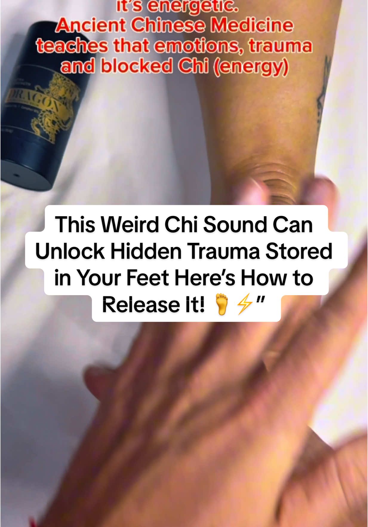 Your foot pain isn’t just physical—it’s energetic. Ancient Chinese Medicine teaches that emotions, trauma, and blocked Chi (energy) get trapped in the fascia and meridians—especially in the feet. 👉 The plantar fascia holds more than tension—it holds stuck energy, fear, and unresolved stress that shows up as heel pain, tight arches, or even unexplained foot discomfort. ✅ By using specific Chi sounds (vibrational breath) while releasing key Meridian points, you can activate energy flow, release trapped trauma, and reset your nervous system from the feet up. It’s not just a stretch—this is an emotional and energetic detox that frees your body and your mind. Try it once—your feet (and your entire being) will feel the shift. 💨🦶 #ChiHealing #MeridianActivation #FootTraumaRelease #PlantarFasciaFix #EmotionalHealing #EnergyMedicine #KinesiologyMassage #Sound #plantarfasciitis #footpain #footpainrelief 