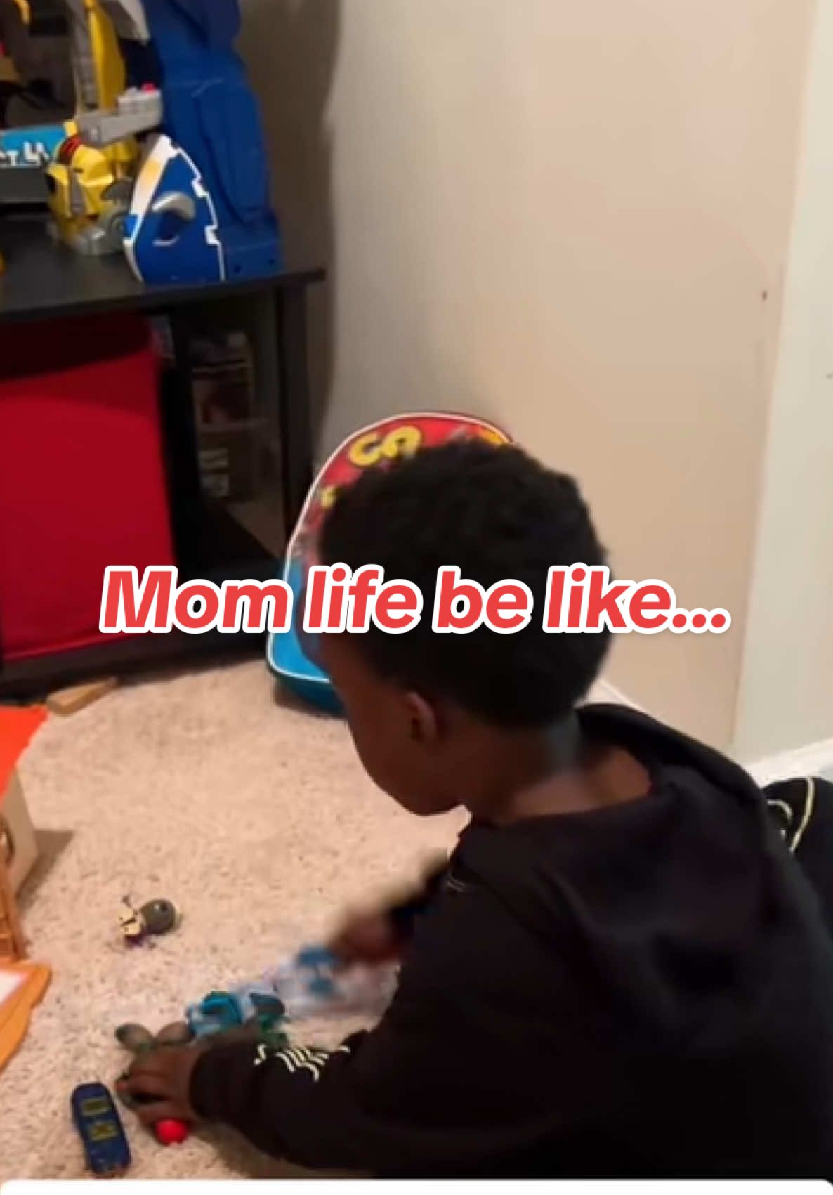 I always here him playing when he’s supposed to be in the bed lol 😅🤦🏾‍♀️ #MomLife #MomTok #MomLifeBelike #RelatableMom #BoyMom #kidsbelike #FunnyFamily #familytiktok #TheWalkersWorld 🌎