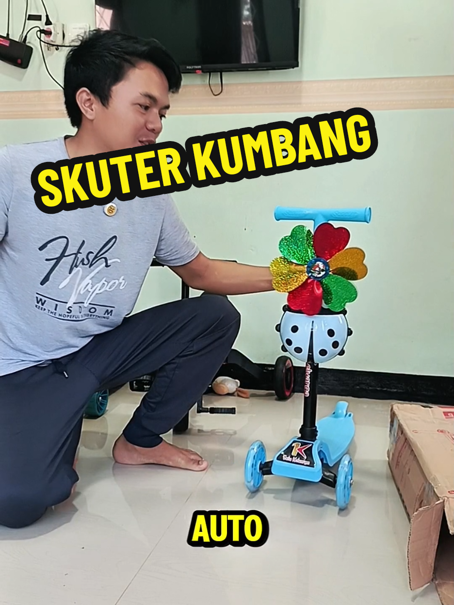 Yang Niat bahagiain anak tapi low budget yuuk beli ini aja SKUTER ANAK RODA3 LED dengan accesoris kumbang dan kincir#skuteranak #scooterkumbang #scooteranakroda3 #scooteranak #skuteranakmurah 