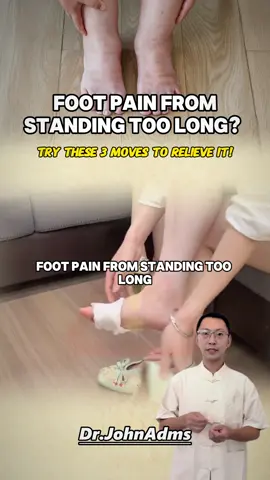 Do your legs and feet hurt when you stand for a long time every day? You should try this.🌿 #footpainrelief  #HealthyFeet  #backpainexercises  #selfcareroutine  #naturalpainrelief  #dailyhealthtips #fyp #foryou #acupressure #health 