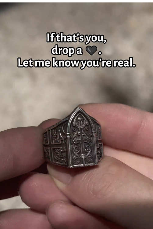 If that’s you, drop a ❤️. Let me know you’re real. #ring #punk #gothic #altfashion #handwork #heavy 