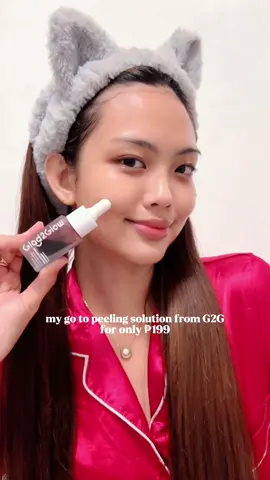 finally trying this G2G peeling solution! ❤️  #peelingsolution #peelingserum #exfoliator #g2gpeelingsolution #g2gph 